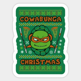 A Very Michaelangelo Christmas Sticker